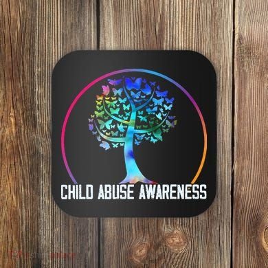 Protect All Child Abuse Prevention Awareness Month Coaster