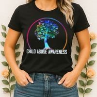 Protect All Child Abuse Prevention Awareness Month Women's T-Shirt thumb 2