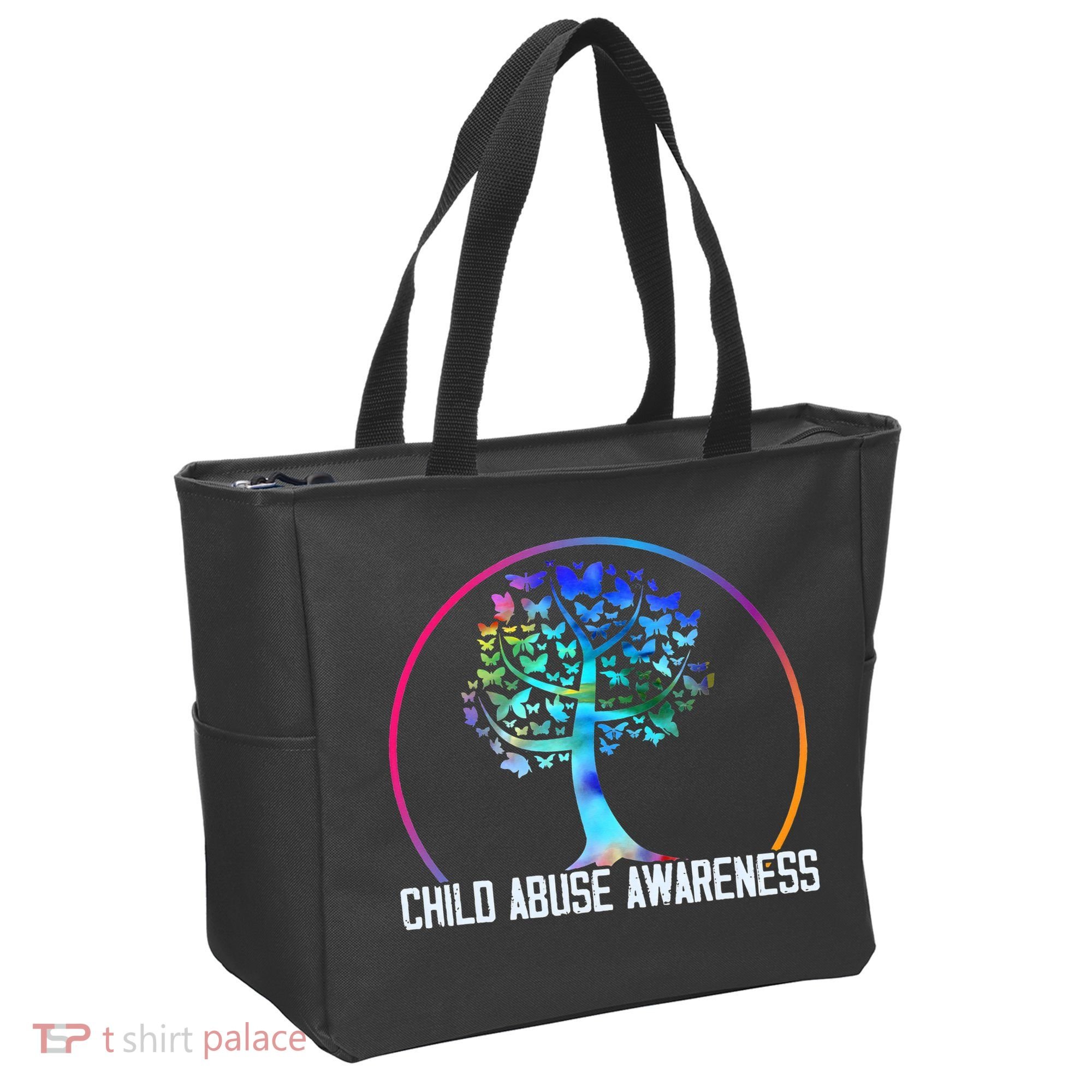 Protect All Child Abuse Prevention Awareness Month Tote Bag