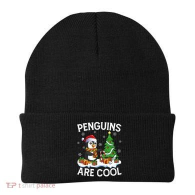 Penguins Are Cool Xmas Tree Lights Santa Penguin Christmas Gift Beanie