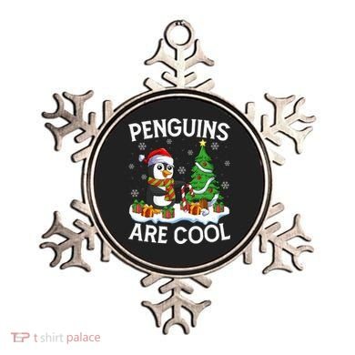 Penguins Are Cool Xmas Tree Lights Santa Penguin Christmas Gift Ornament