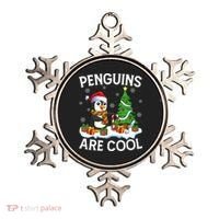 Penguins Are Cool Xmas Tree Lights Santa Penguin Christmas Gift Ornament thumb 0