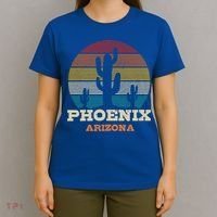 Phoenix Arizona Cactus Vintage Retro Desert Souvenir Gift T-Shirt thumb 4