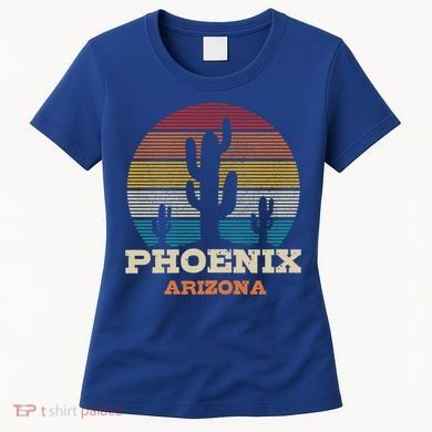 Phoenix Arizona Cactus Vintage Retro Desert Souvenir Gift Women's T-Shirt