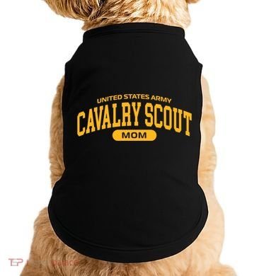 Proud Army Cavalry Scout Mom Gift Doggie Tank
