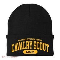 Proud Army Cavalry Scout Mom Gift Beanie thumb 0