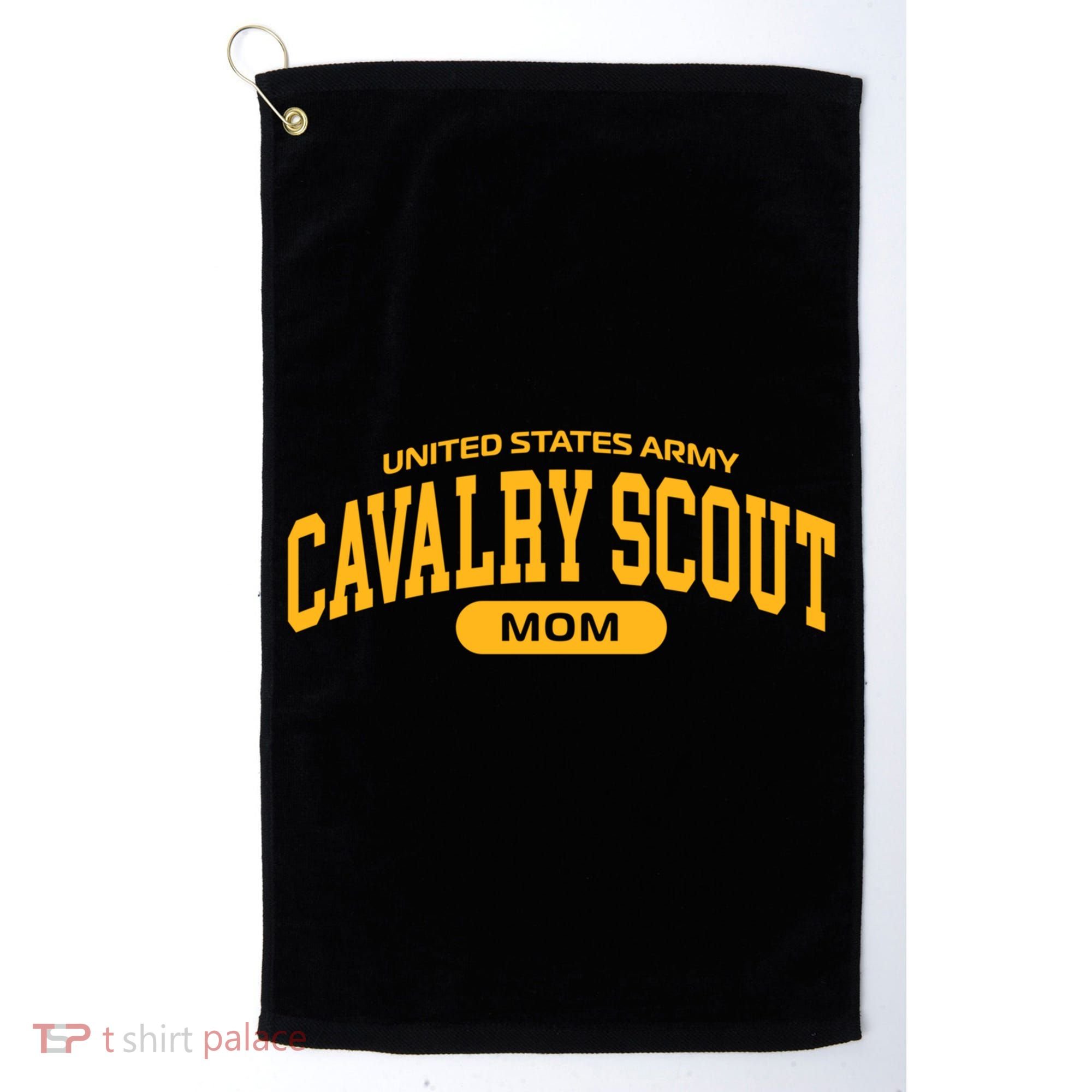 Proud Army Cavalry Scout Mom Gift Golf Towel