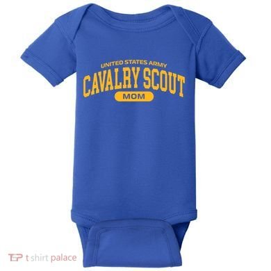 Proud Army Cavalry Scout Mom Gift Baby Bodysuit