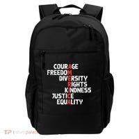 Protest America Courage Freedom Rights Resist Women Backpack thumb 0