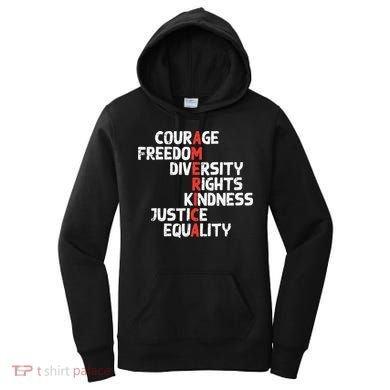 Protest America Courage Freedom Rights Resist Women Women's Hoodie