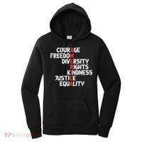 Protest America Courage Freedom Rights Resist Women Women's Hoodie thumb 0