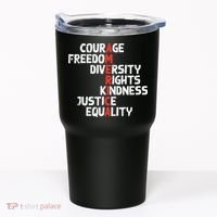 Protest America Courage Freedom Rights Resist Women Tumbler thumb 0