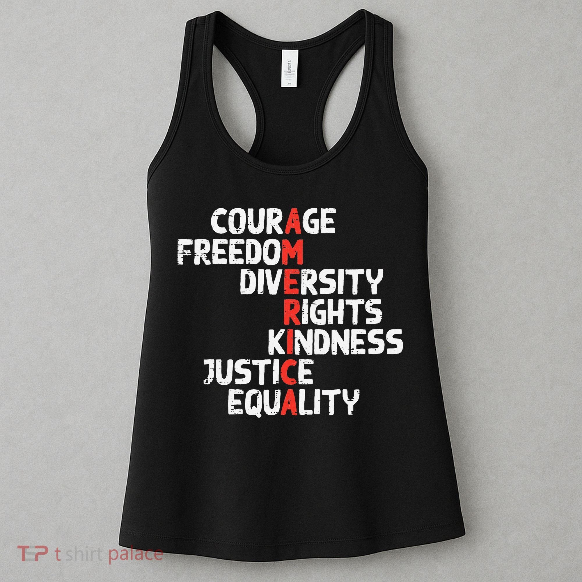 Protest America Courage Freedom Rights Resist Women Women's Tank Top