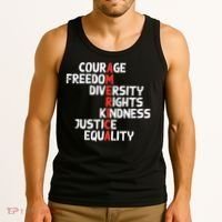 Protest America Courage Freedom Rights Resist Women Tank Top thumb 3