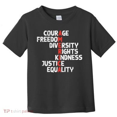 Protest America Courage Freedom Rights Resist Women Toddler T-Shirt
