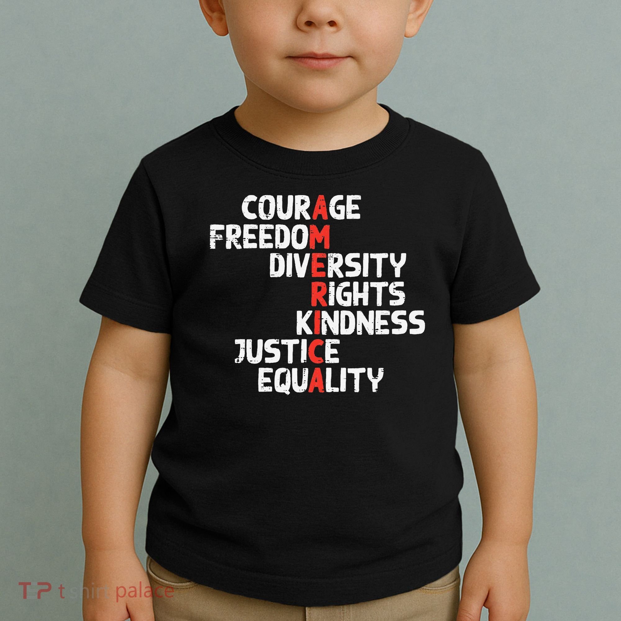Protest America Courage Freedom Rights Resist Women Toddler T-Shirt