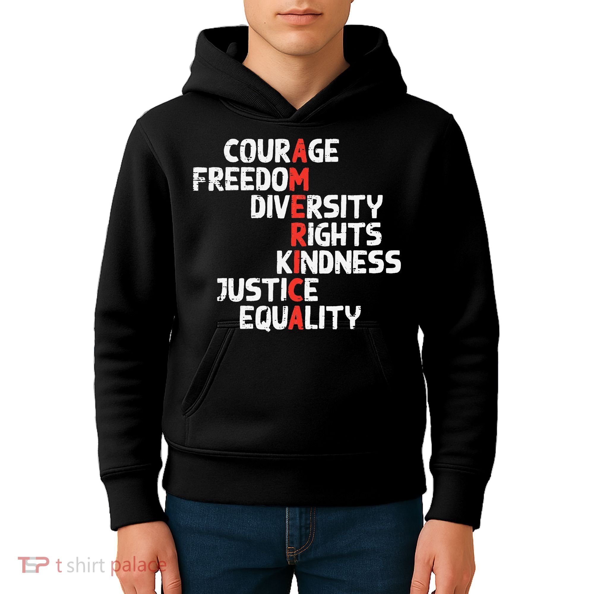 Protest America Courage Freedom Rights Resist Women Kids Hoodie