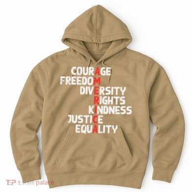 Protest America Courage Freedom Rights Resist Women Hoodie