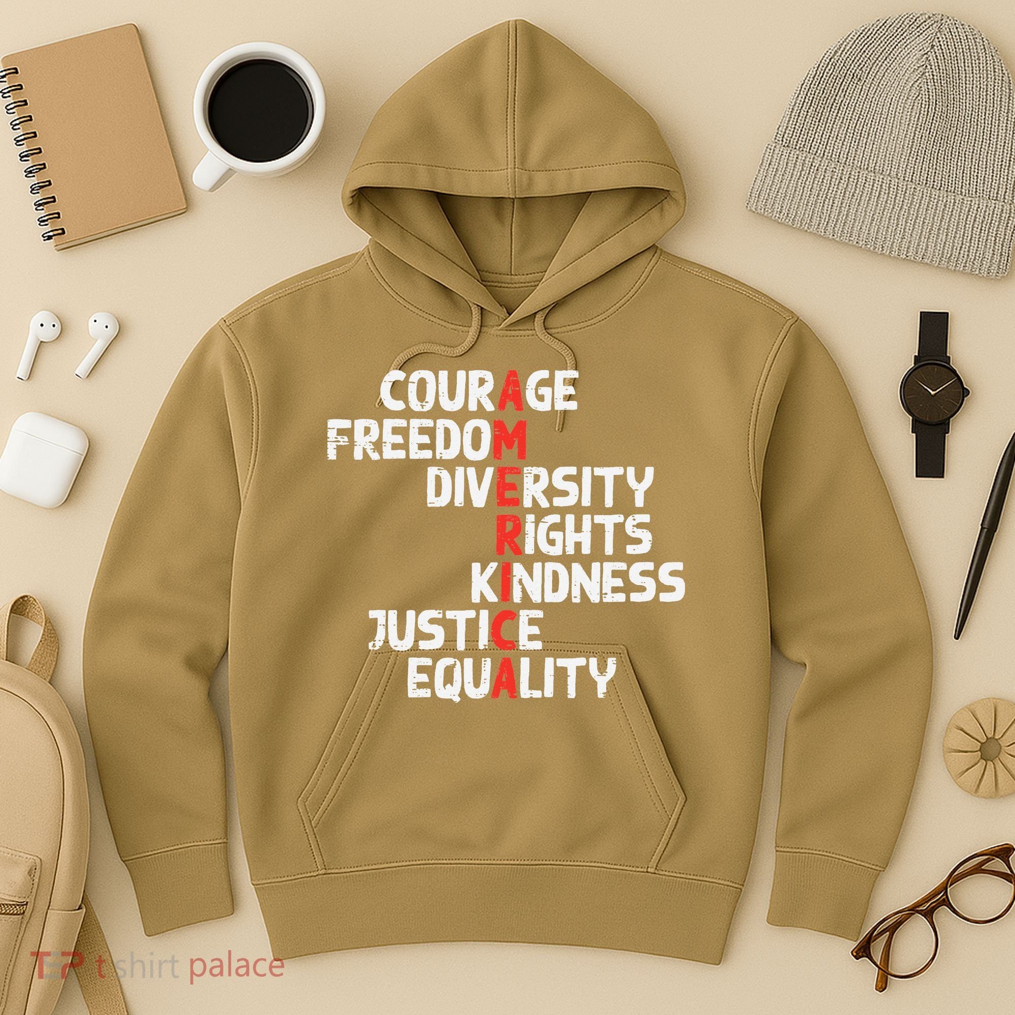 Protest America Courage Freedom Rights Resist Women Hoodie