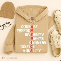 Protest America Courage Freedom Rights Resist Women Hoodie thumb 4