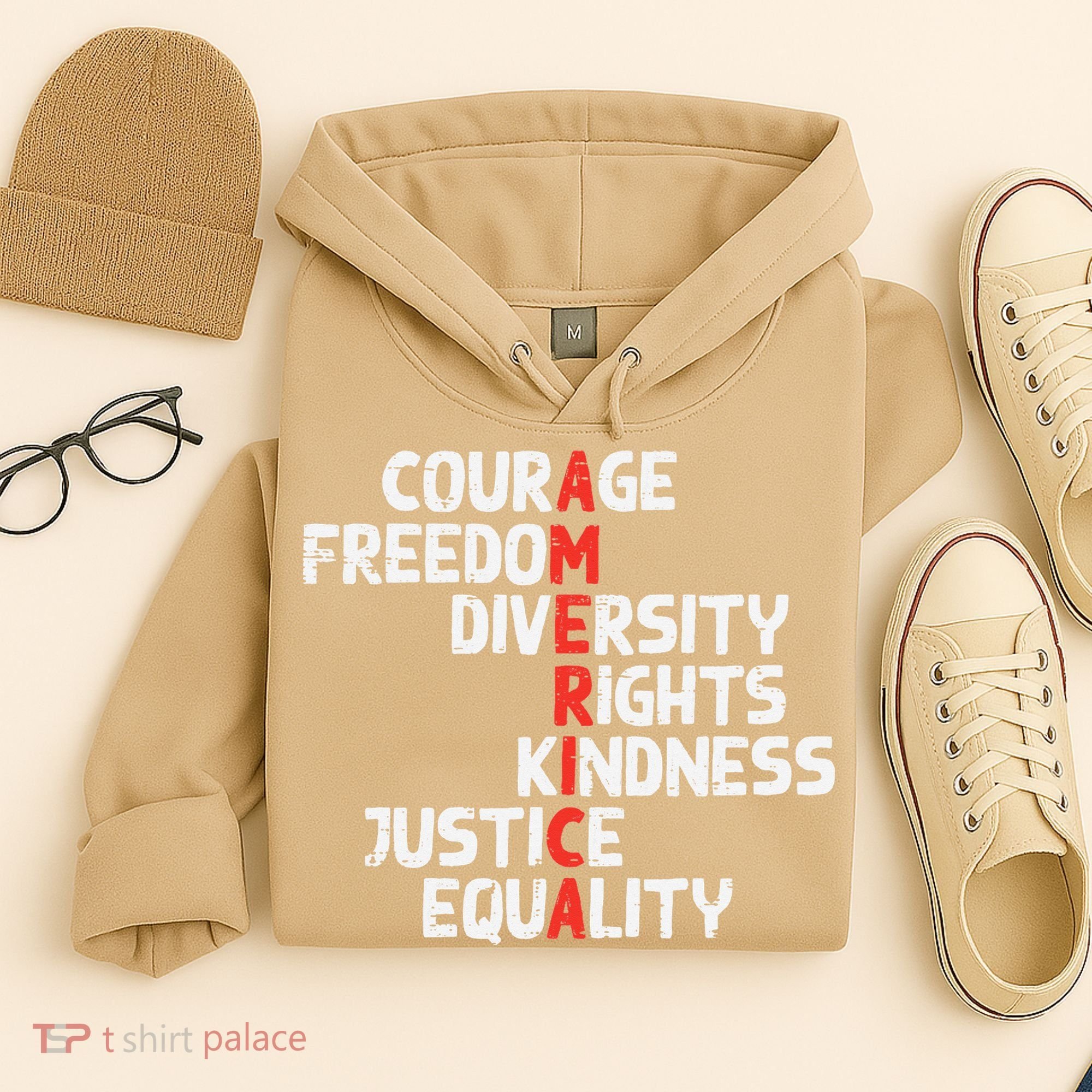 Protest America Courage Freedom Rights Resist Women Hoodie