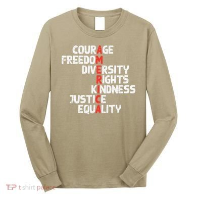 Protest America Courage Freedom Rights Resist Women Long Sleeve Shirt