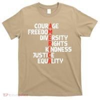 Protest America Courage Freedom Rights Resist Women T-Shirt thumb 0