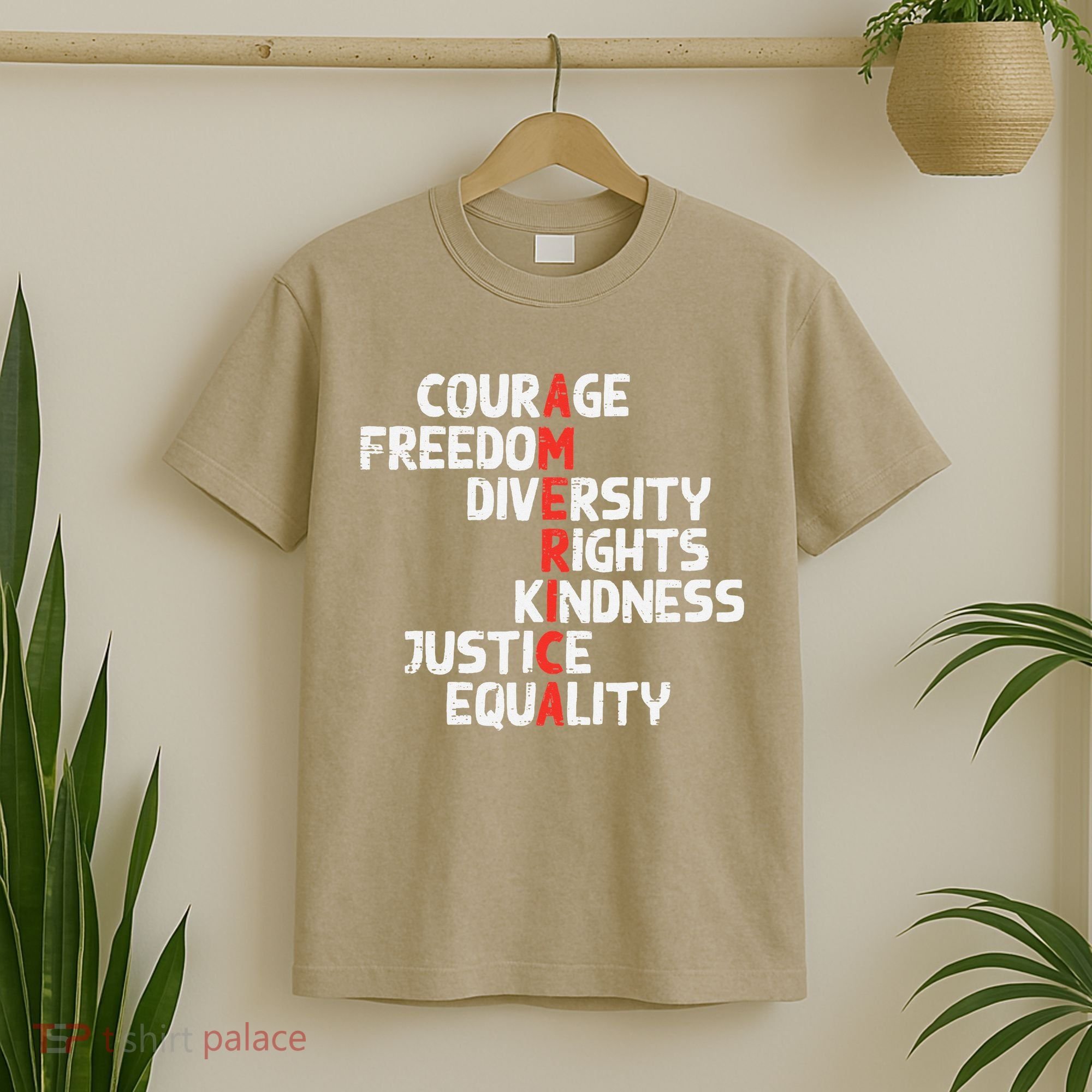 Protest America Courage Freedom Rights Resist Women T-Shirt