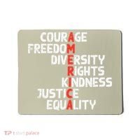 Protest America Courage Freedom Rights Resist Women Mousepad thumb 0