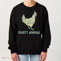 Party Animal Chicken Birthday, Chicken Birthday Women's Sweatshirt thumb 0