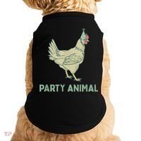Party Animal Chicken Birthday, Chicken Birthday Doggie Tank thumb 0