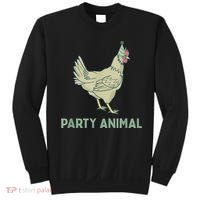 Party Animal Chicken Birthday, Chicken Birthday Sweatshirt thumb 0
