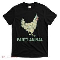 Party Animal Chicken Birthday, Chicken Birthday T-Shirt thumb 0