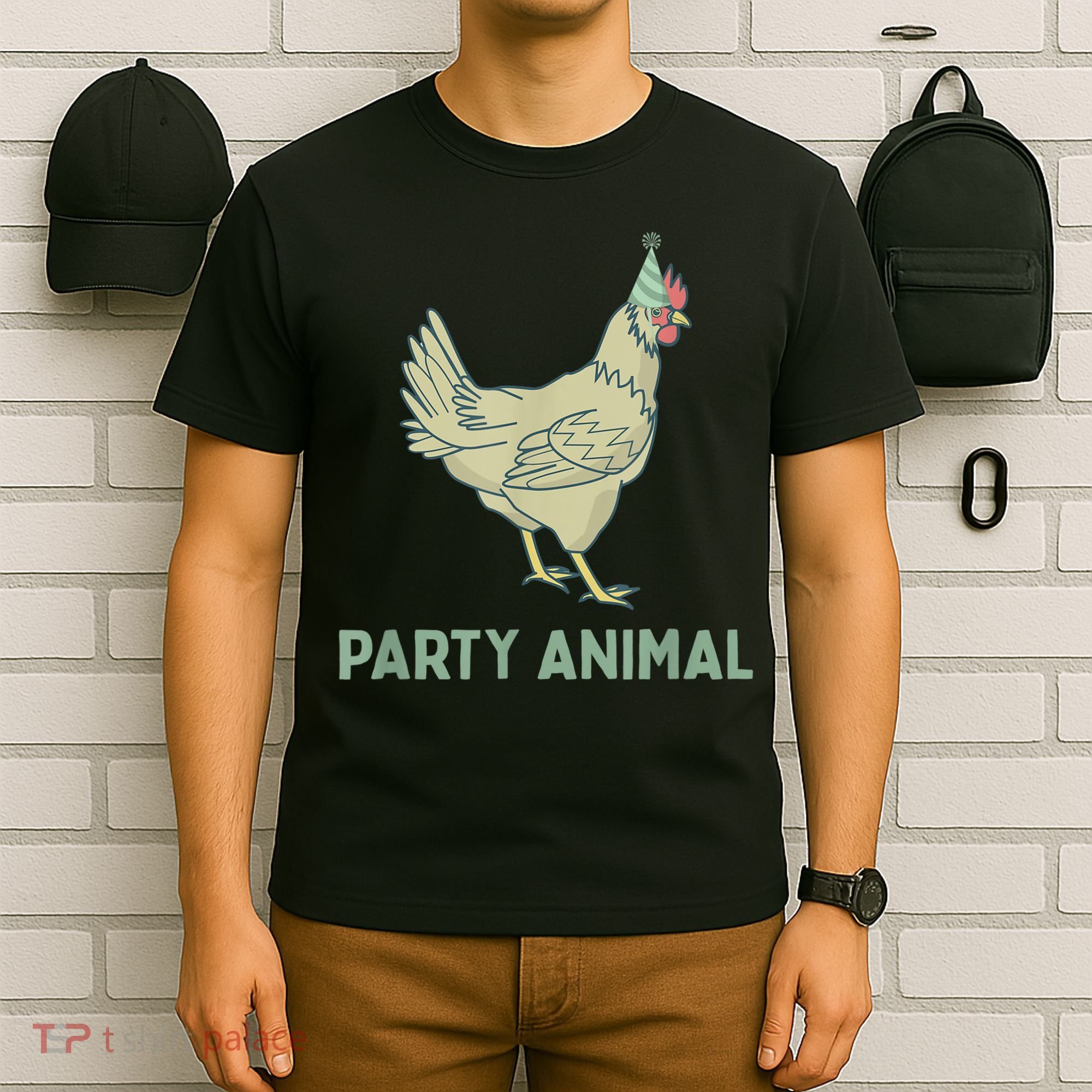 Party Animal Chicken Birthday, Chicken Birthday T-Shirt