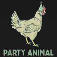 Party Animal Chicken Birthday, Chicken Birthday Women's Hoodie thumb 2
