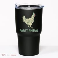 Party Animal Chicken Birthday, Chicken Birthday Tumbler thumb 0