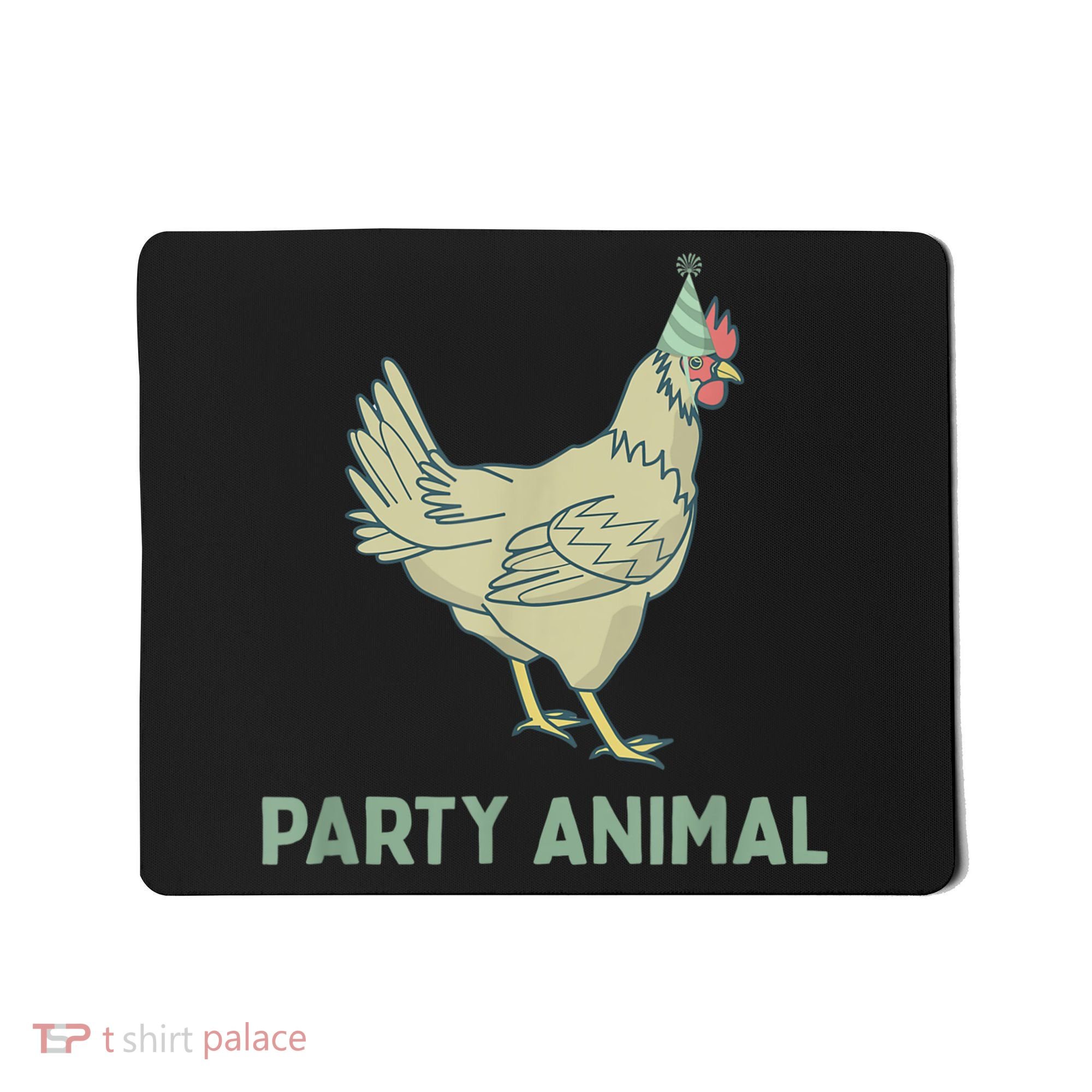 Party Animal Chicken Birthday, Chicken Birthday Mousepad