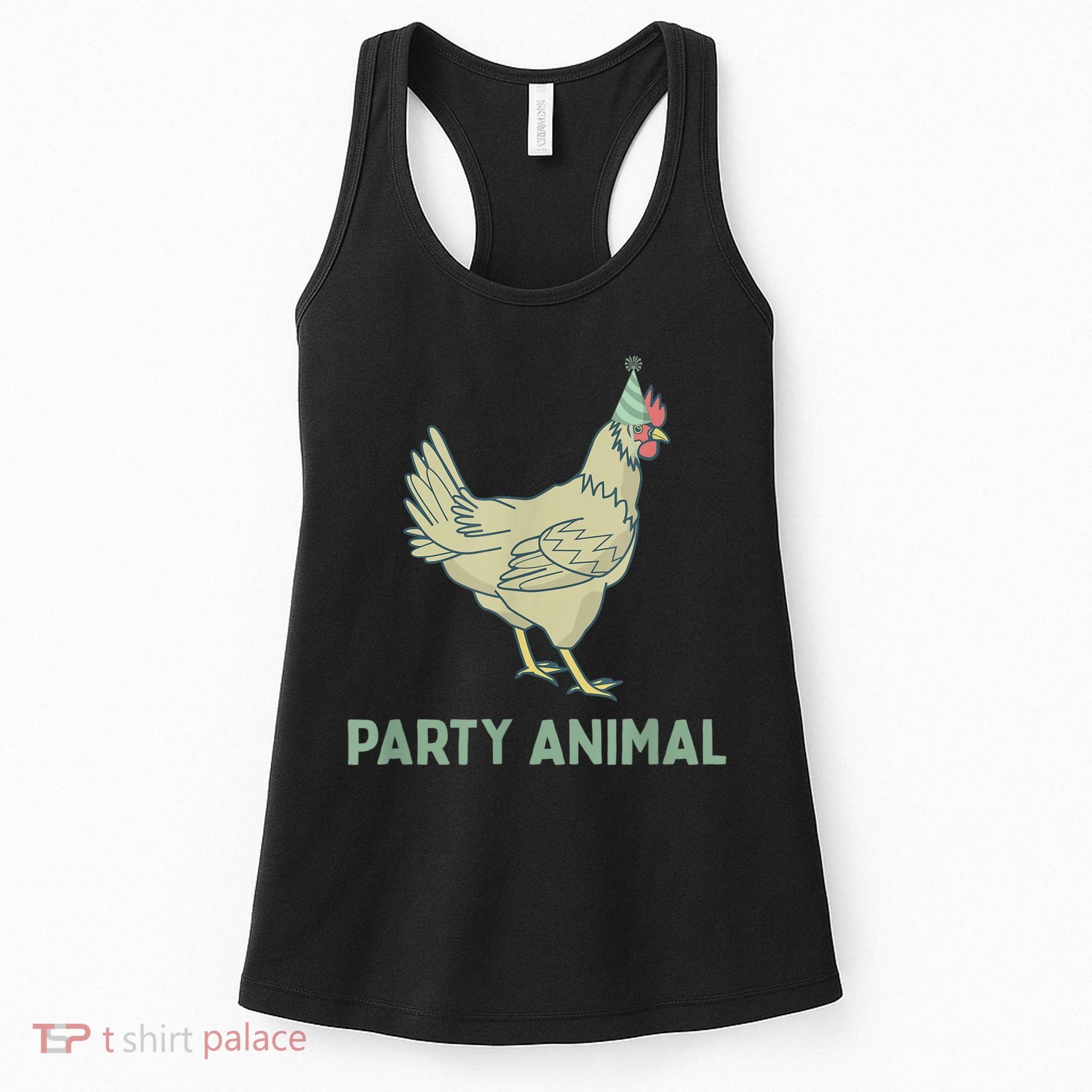 Party Animal Chicken Birthday, Chicken Birthday Women's Tank Top