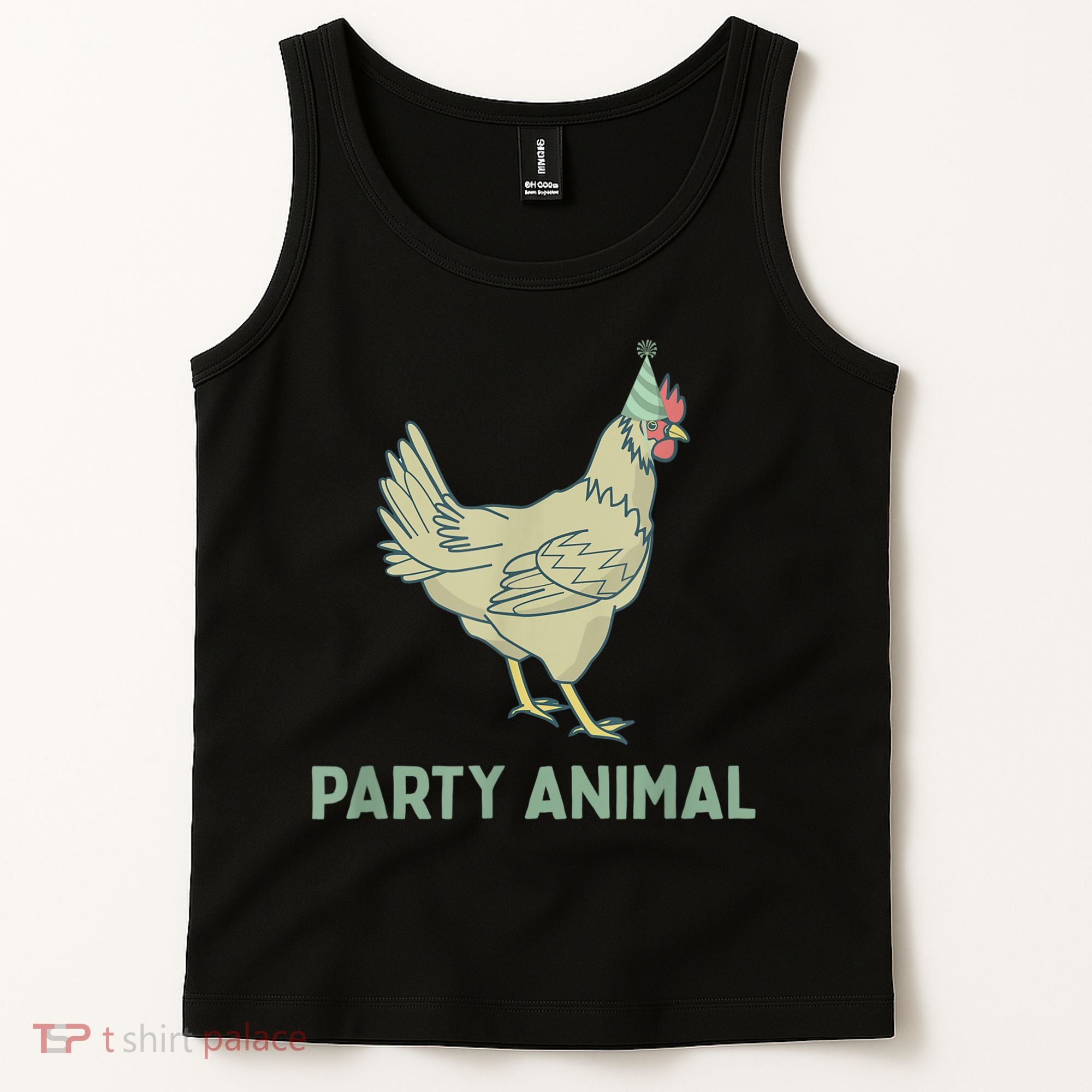 Party Animal Chicken Birthday, Chicken Birthday Tank Top