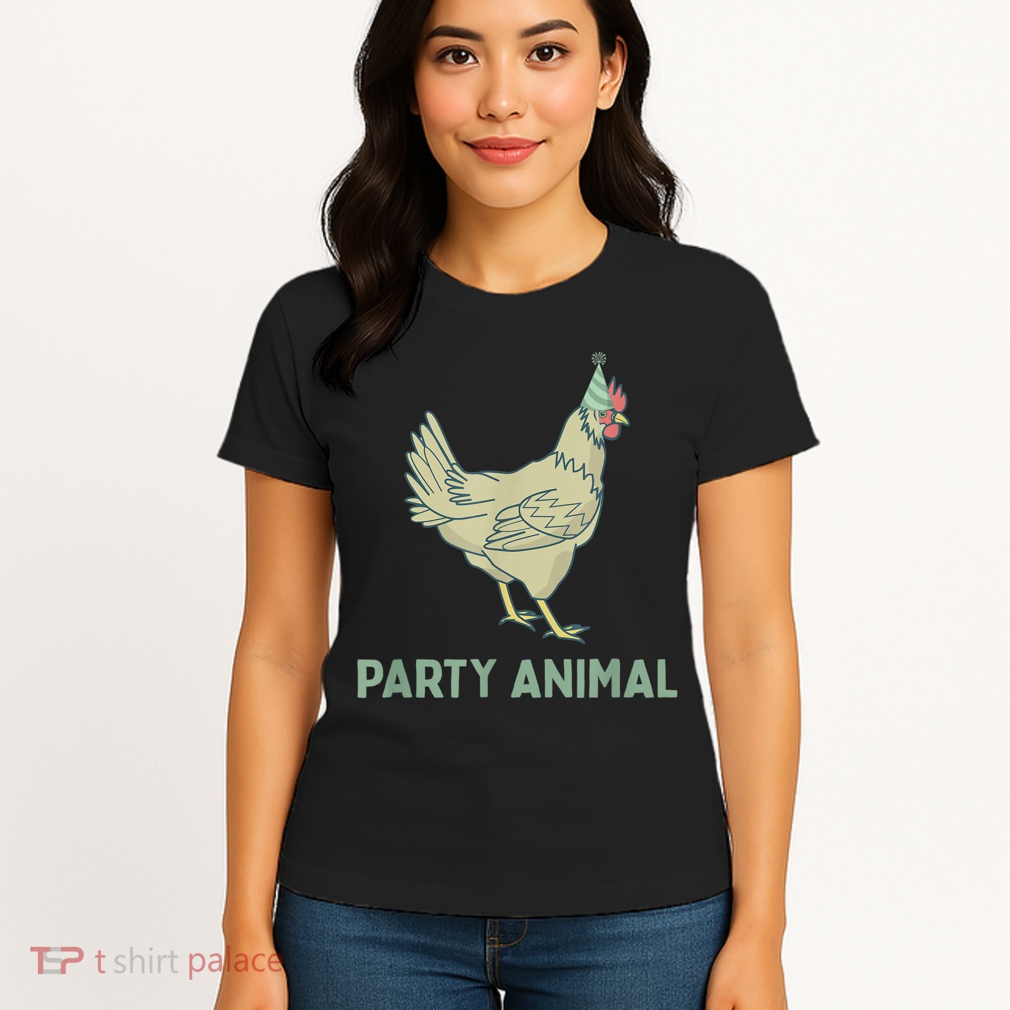 Party Animal Chicken Birthday, Chicken Birthday Women's T-Shirt