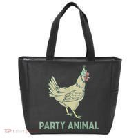 Party Animal Chicken Birthday, Chicken Birthday Tote Bag thumb 0