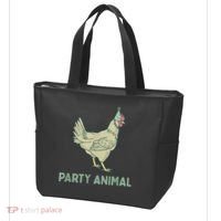 Party Animal Chicken Birthday, Chicken Birthday Tote Bag thumb 3
