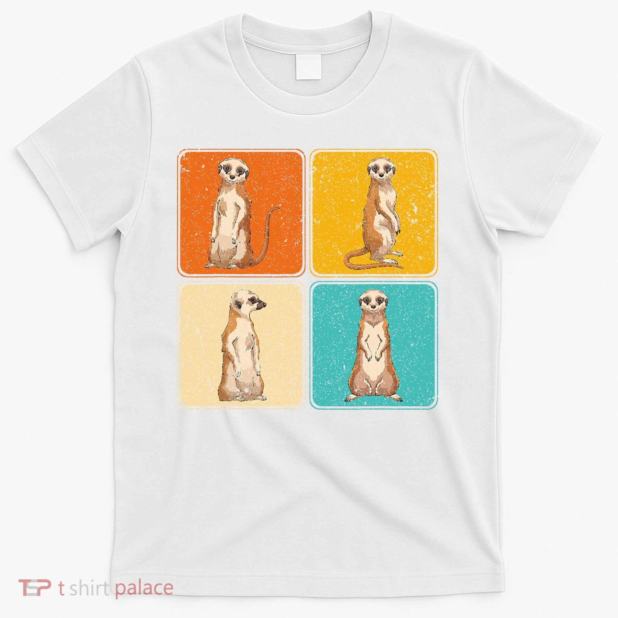 Pop Art Cute Africa Zoo Animal Lover Meerkat T-Shirt