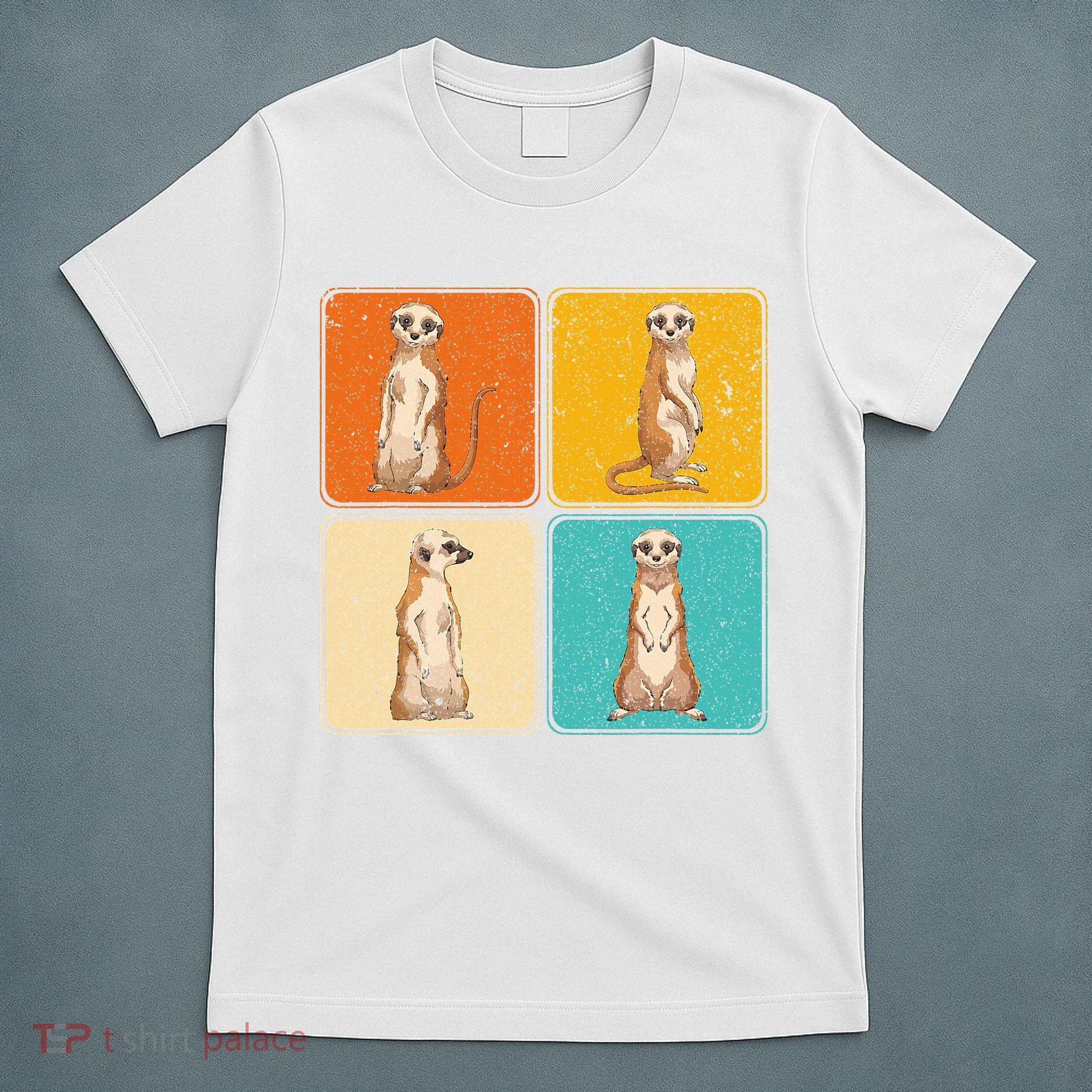 Pop Art Cute Africa Zoo Animal Lover Meerkat T-Shirt