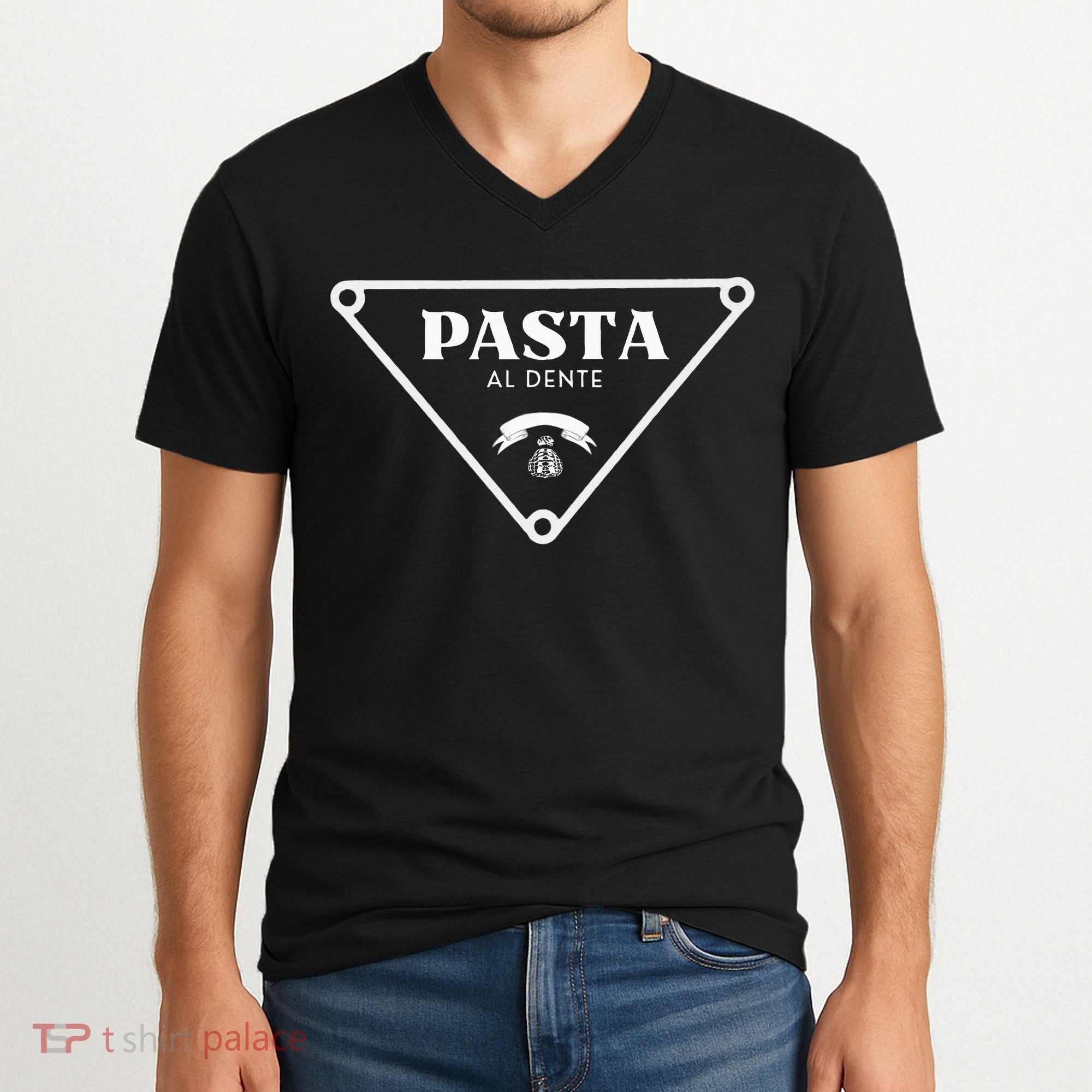 Pasta Al Dente V-Neck T-Shirt