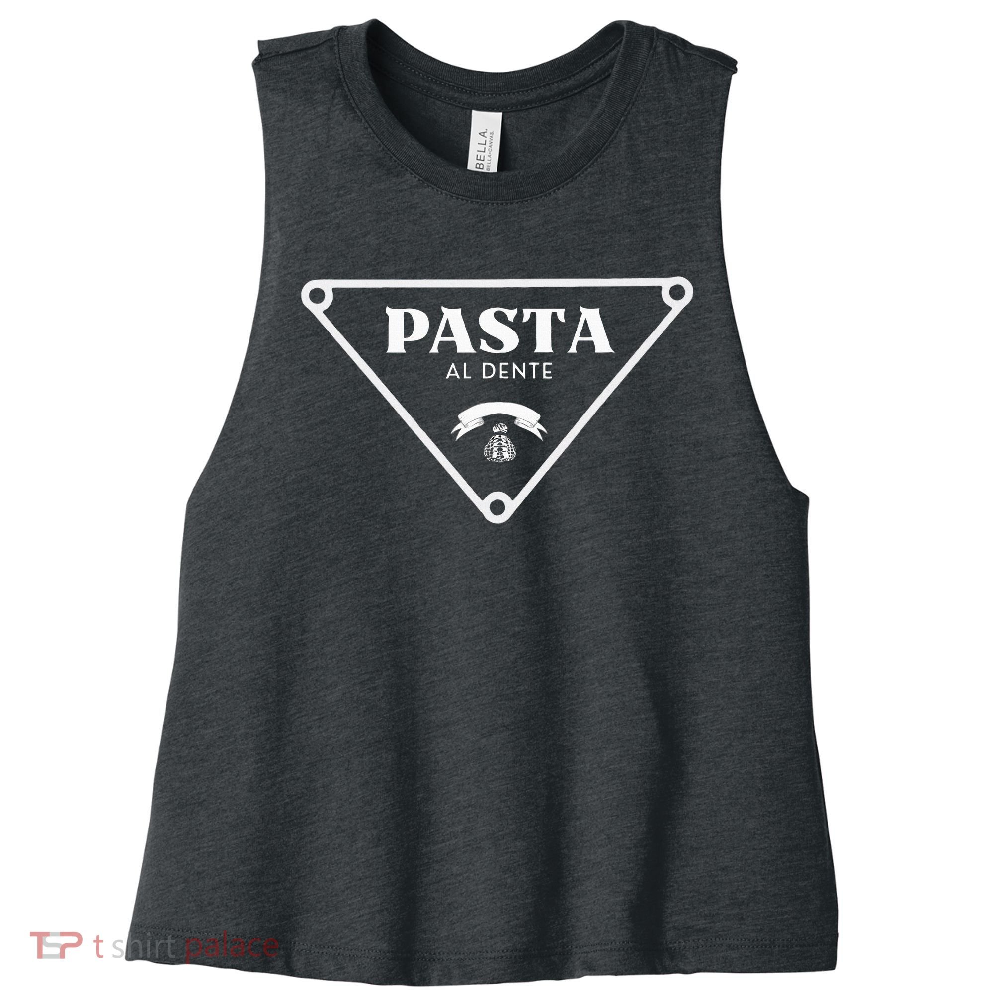 Pasta Al Dente Women's Racerback Cropped Tank