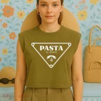 Pasta Al Dente Garment-Dyed Women's Muscle Tee thumb 4