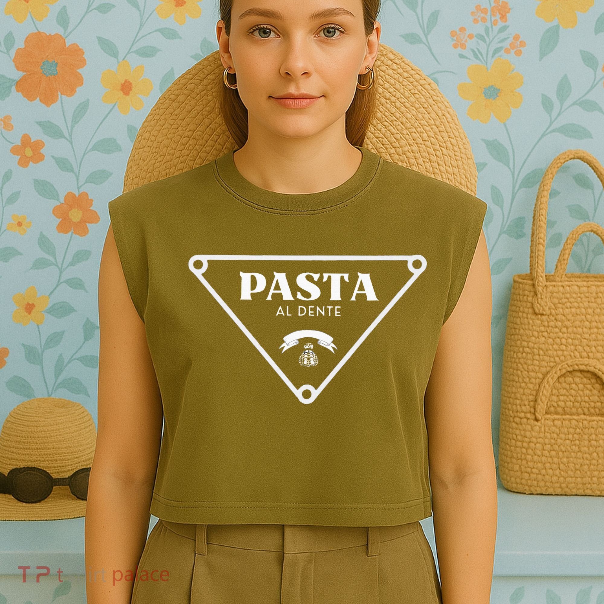 Pasta Al Dente Garment-Dyed Women's Muscle Tee