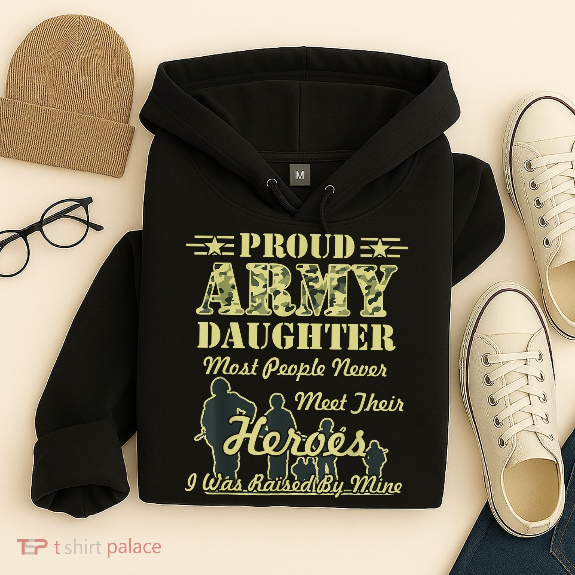 Proud Army Daughter Gift Hoodie