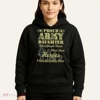 Proud Army Daughter Gift Hoodie thumb 5